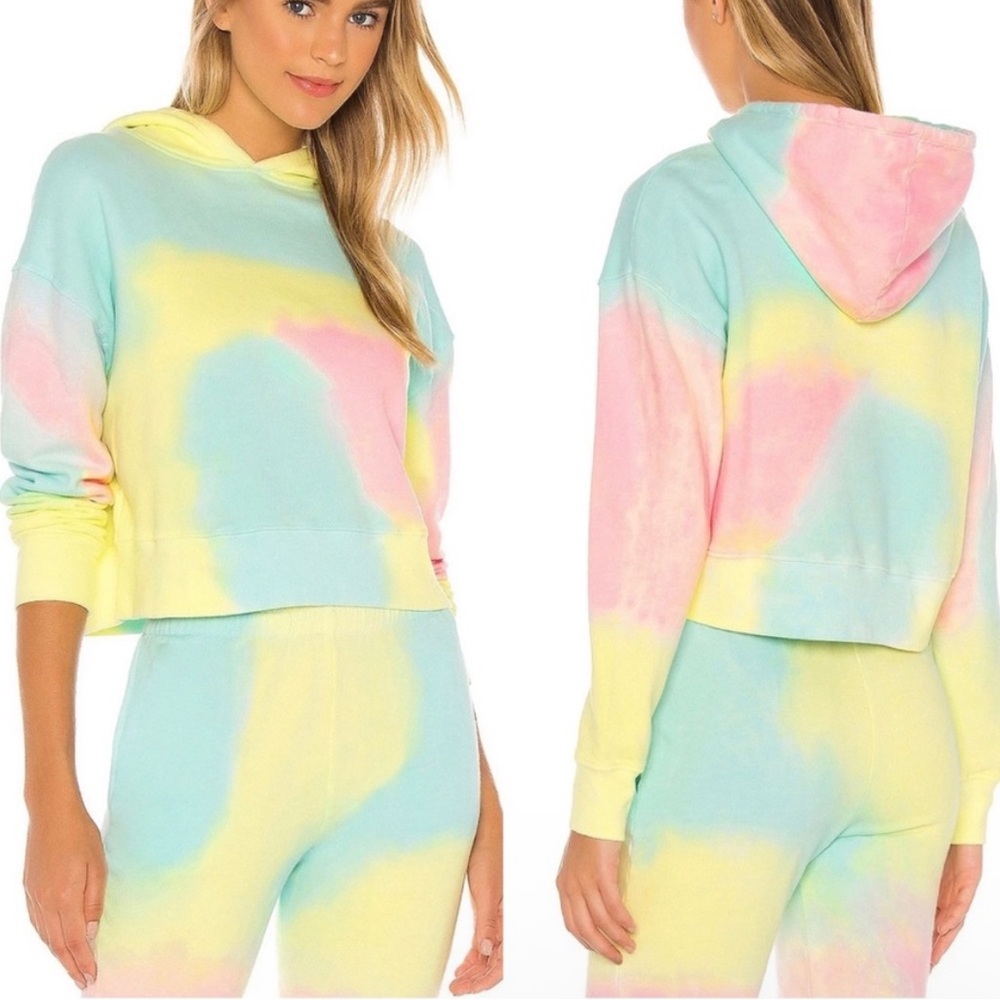 Frankie's Bikinis Aiden Sweat Pant Pastel Tie-Dye Medium NWT